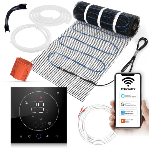 Mata grzewcza pod płytki 160W/m2 z termostatem CLEAR.B.png